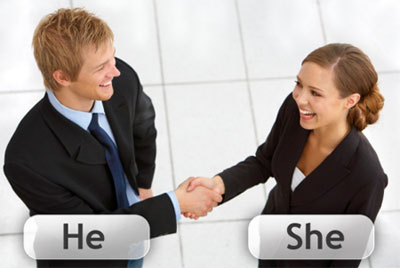 He, She